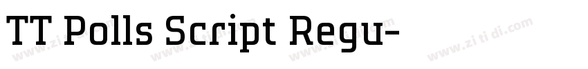 TT Polls Script Regu字体转换